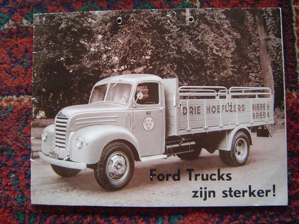 Ford Thames trucks zijn sterker 1952 verkoop brochure Thames, Ophalen of Verzenden, Gelezen, Ford