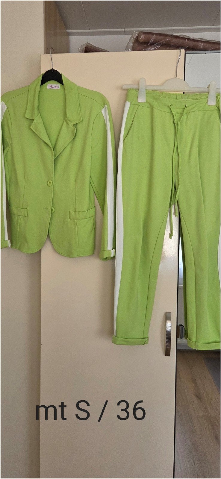limerick groen dames pak mt S/36, Ophalen of Verzenden, Zo goed als nieuw, Maat 36 (S), Groen
