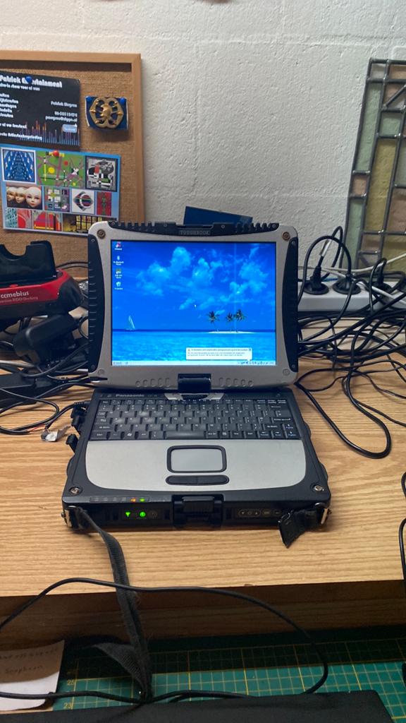 Panasonic Toughbook CF18 met Windows Xp + Adapter, Ophalen of Verzenden, Zo goed als nieuw, 10 inch of minder, Minder dan 2 Ghz