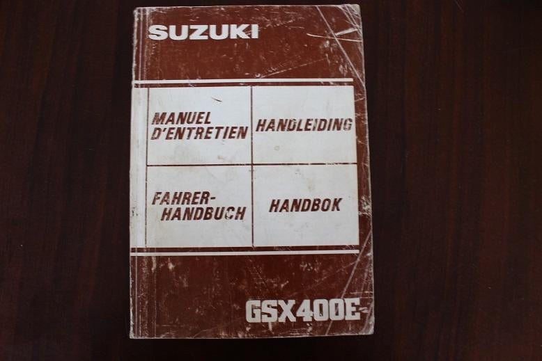 Suzuki GSX400E 1982 / 1983 motorfiets handleiding handbuch, Motoren, Ophalen of Verzenden, Suzuki