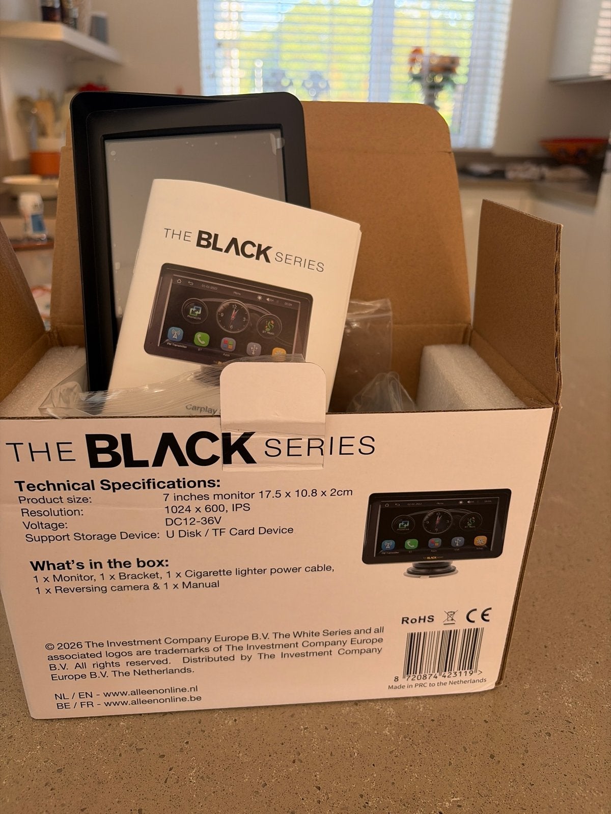 The Black Series Carplay Scherm met Achteruitrijcamera, Auto diversen, Achteruitrijcamera's, Ophalen of Verzenden, Nieuw