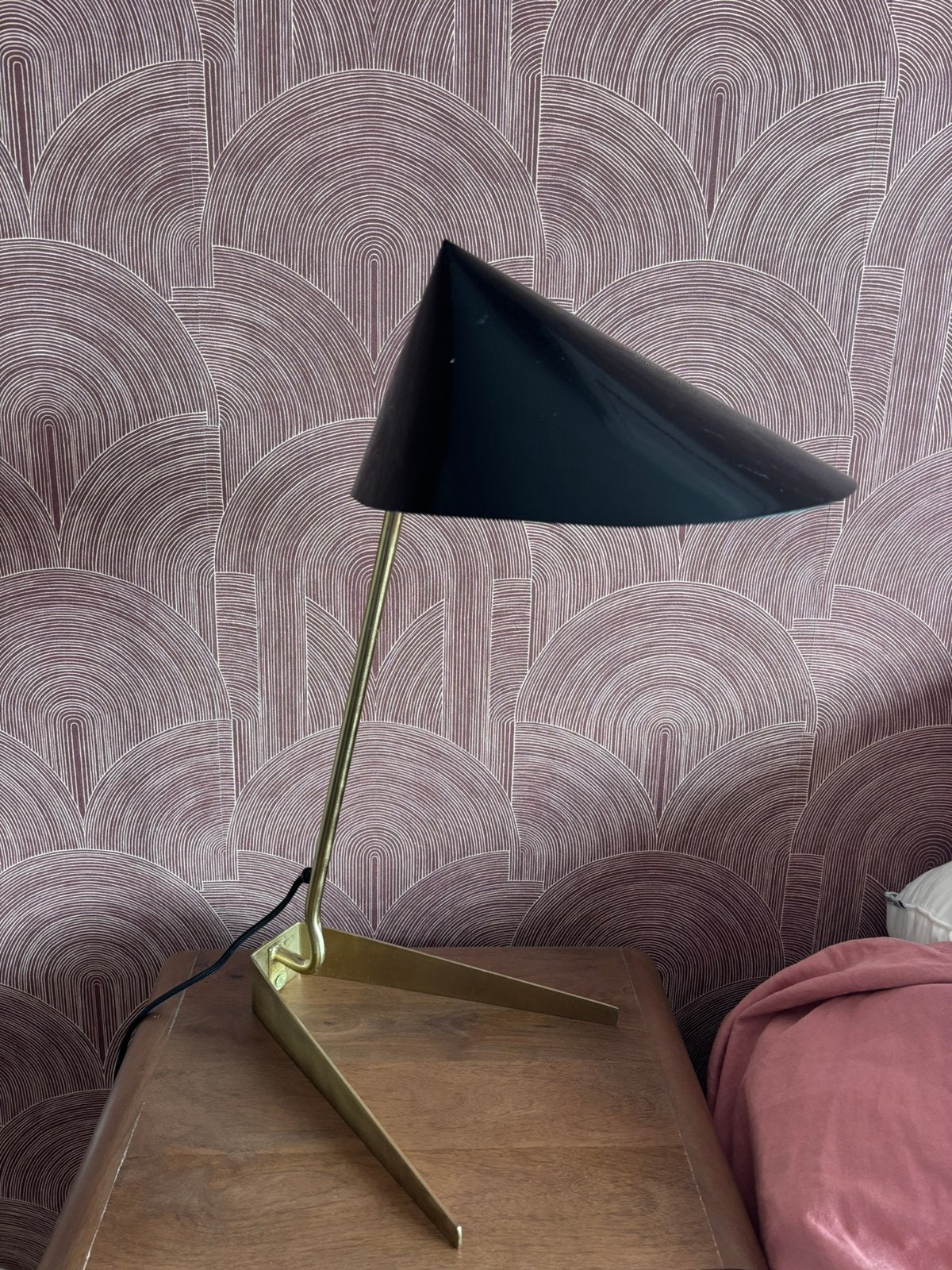 Mooie tafellamp / bureaulamp messing, Ophalen of Verzenden, Zo goed als nieuw, Metaal, Bureaulamp