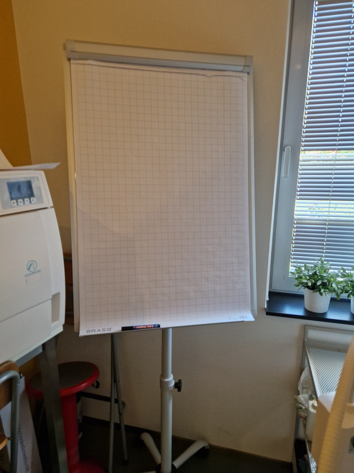 Flipover met rolpoot. Als nieuw!, Ophalen, Mobiel, Zo goed als nieuw, Whiteboard