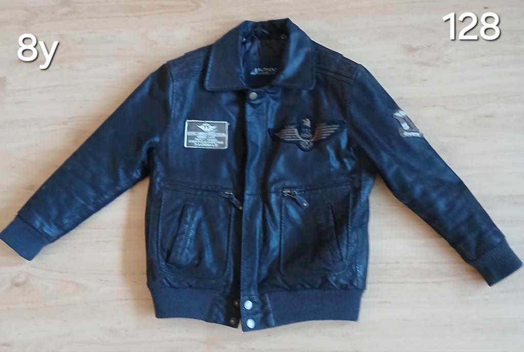 AUTHENTIC COMPANY PILOTEN F19 ARMY JAS MAAT 128 ( 8Y ), Ophalen of Verzenden, Zo goed als nieuw, Jongen of Meisje, Jas