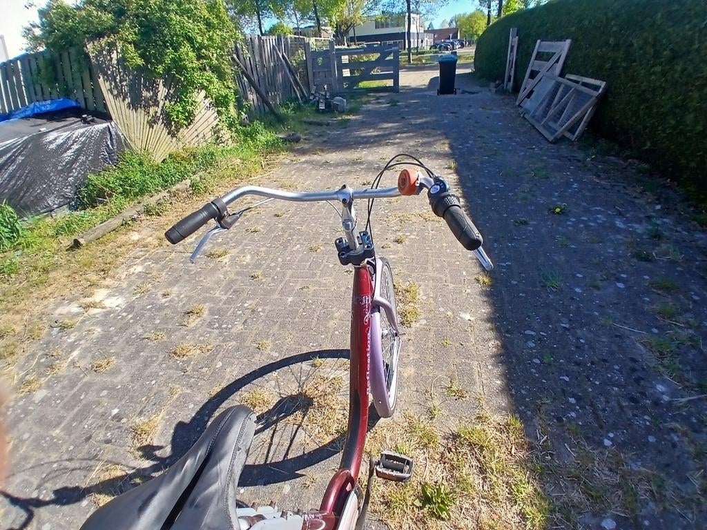Mamafiets met Yepp stoeltje., Velgrem, Ophalen, Overige merken, 53 tot 56 cm
