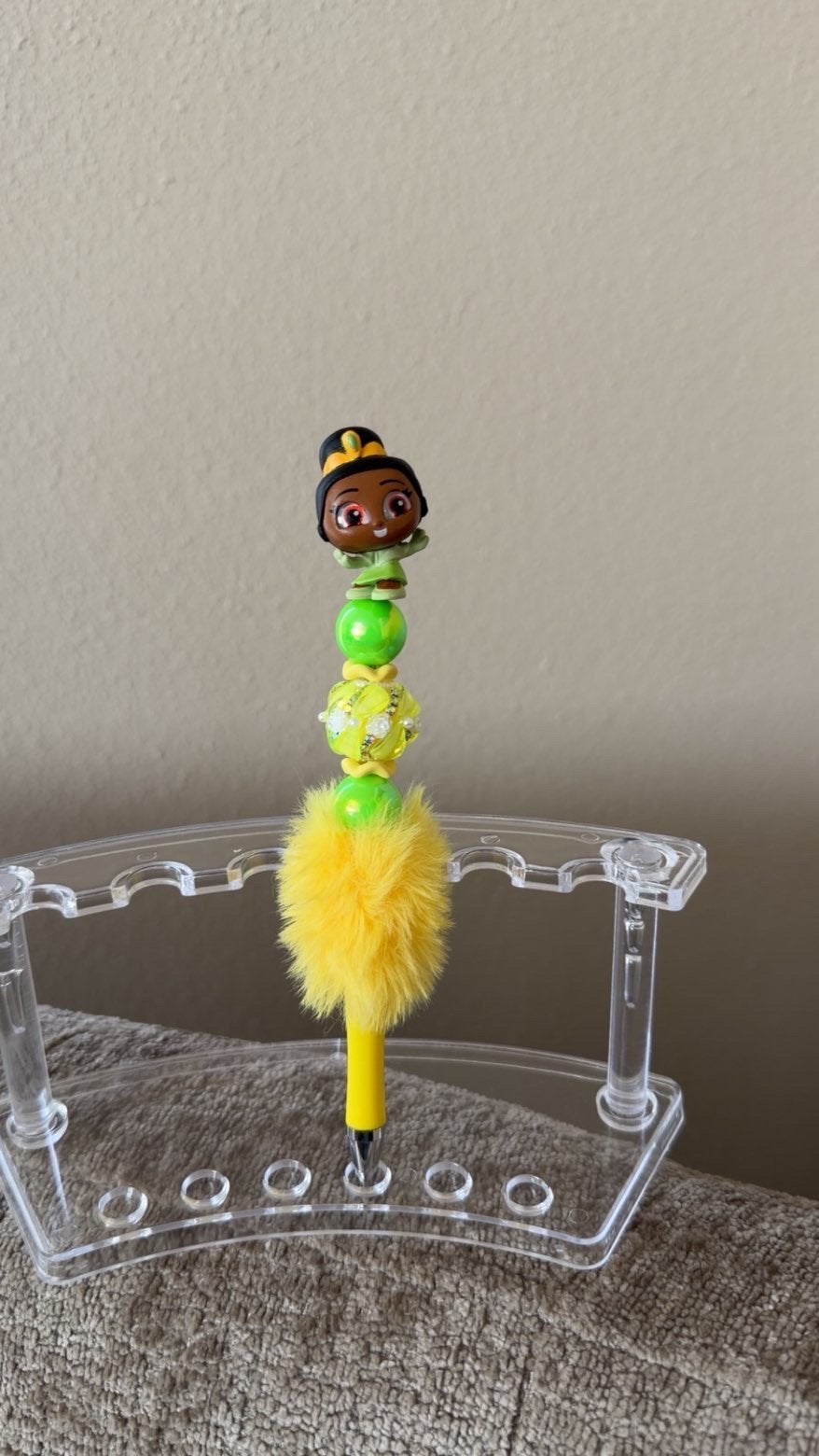 Handgemaakte disney tiana kralen pen, Ophalen of Verzenden, Nieuw, Balpen, Overige merken