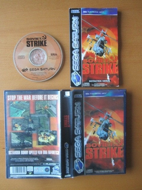 Soviet Strike Sega Saturn, Spelcomputers en Games, Games | Sega, 1 speler, Racen en Vliegen, Ophalen of Verzenden, Zo goed als nieuw