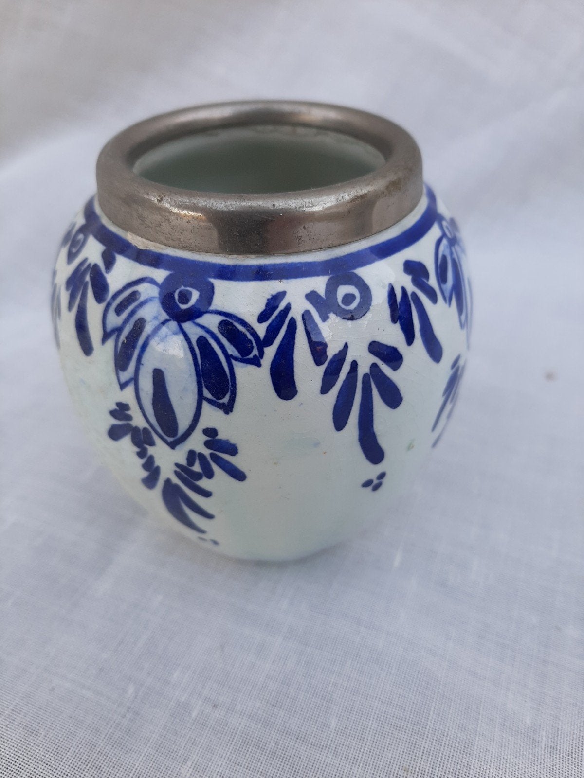 delfts blauw lepelvaasje, Antiek en Kunst, Antiek | Keramiek en Aardewerk, Ophalen of Verzenden