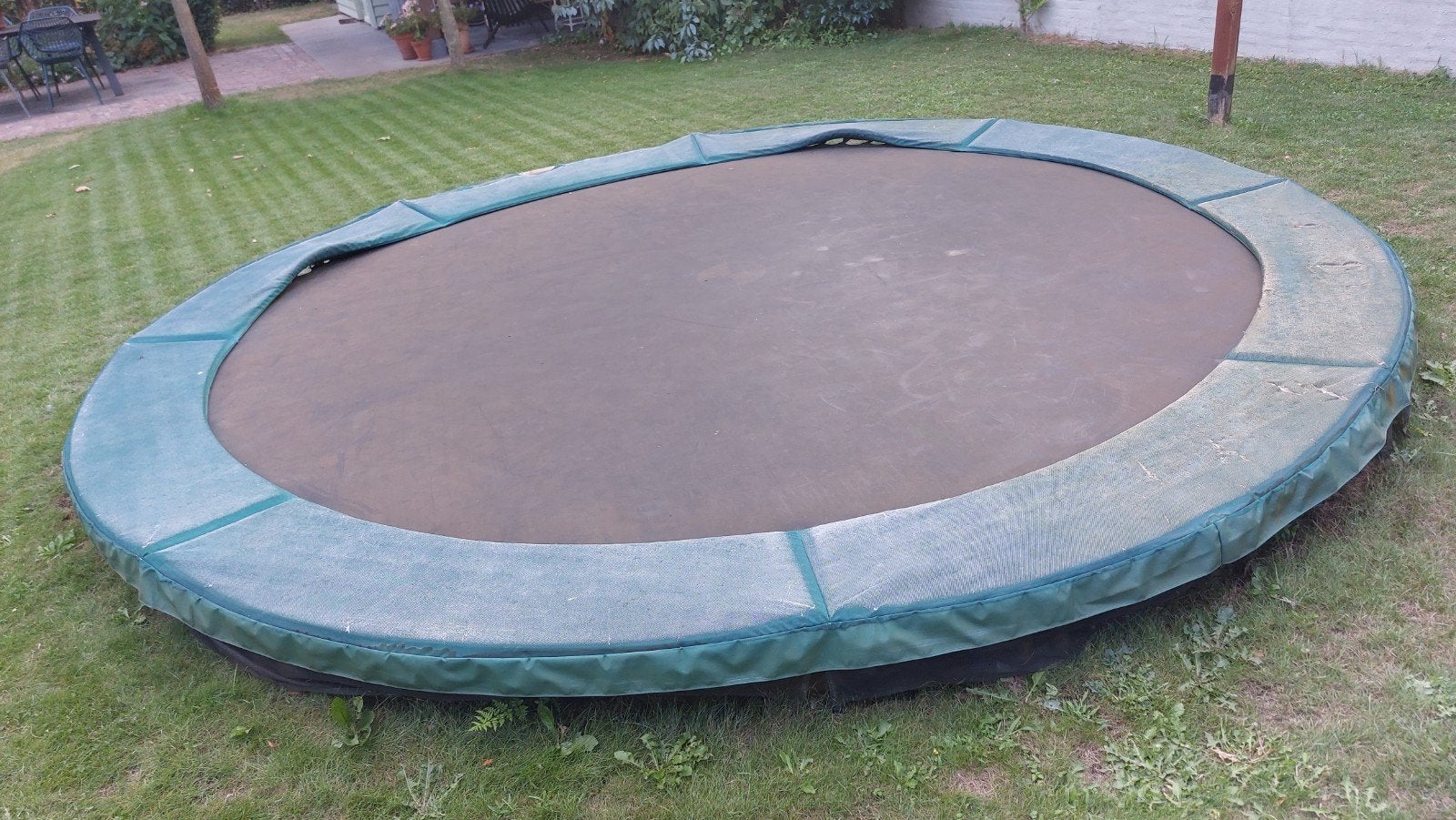BERG Inground Trampoline 4,3m - Gebruikt, Ophalen, Gebruikt