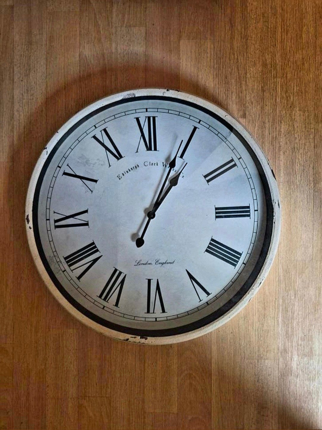 Grote wandklok - vintage look, Ophalen