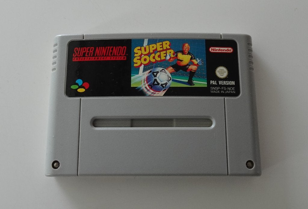 Super Soccer voor Super Nintendo, Ophalen, 2 spelers, Zo goed als nieuw, Vanaf 3 jaar