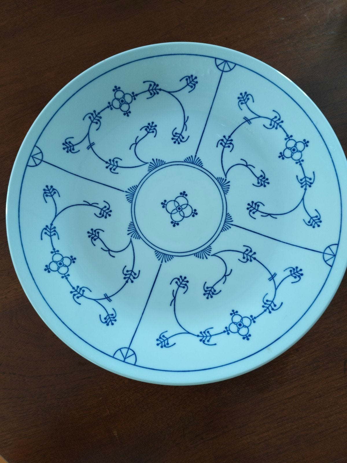 Saksisch blauw Grote porseleinen schaal, Ophalen of Verzenden
