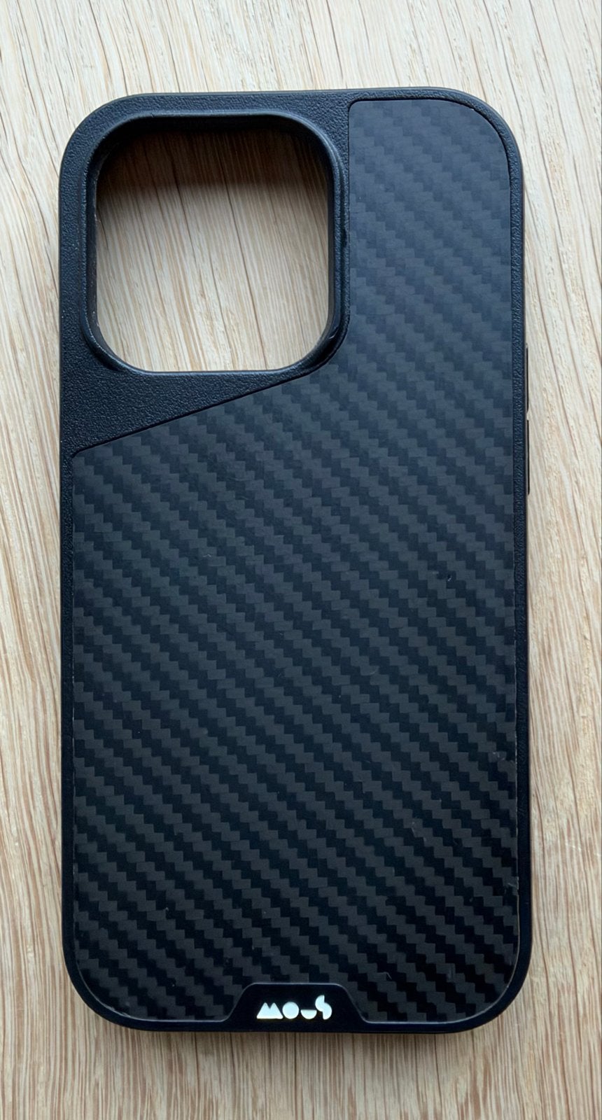 Mous iPhone 14 Pro Koolstofvezel Hoesje - Schokbestendig, Nieuw, Hoesje of Tasje, Ophalen of Verzenden, Schokbestendig
