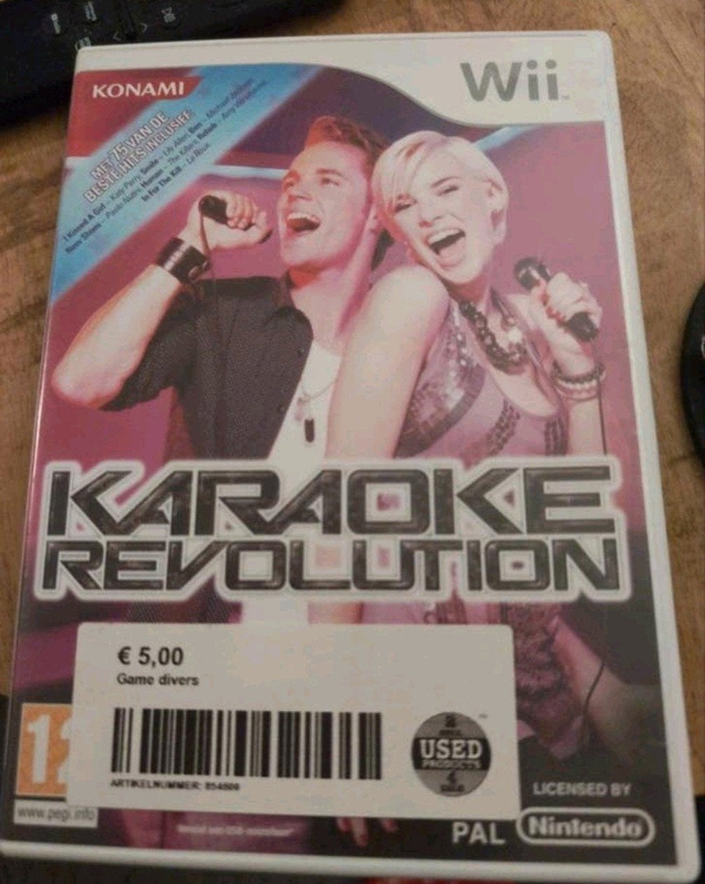 Wii spel karaoke revolution, Spelcomputers en Games, Ophalen, Muziek, 1 speler, Zo goed als nieuw