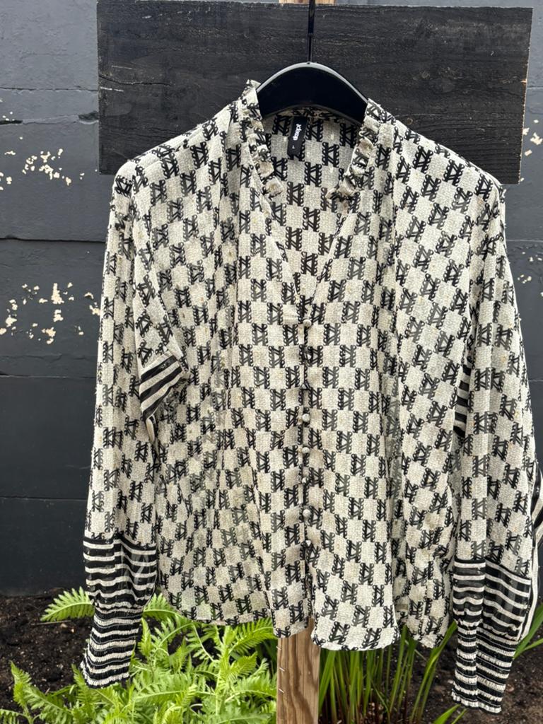 Eksept Blouse lange mouw, Kleding | Dames, Blouses en Tunieken, Ophalen of Verzenden, Gedragen, Maat 42/44 (L), Overige kleuren