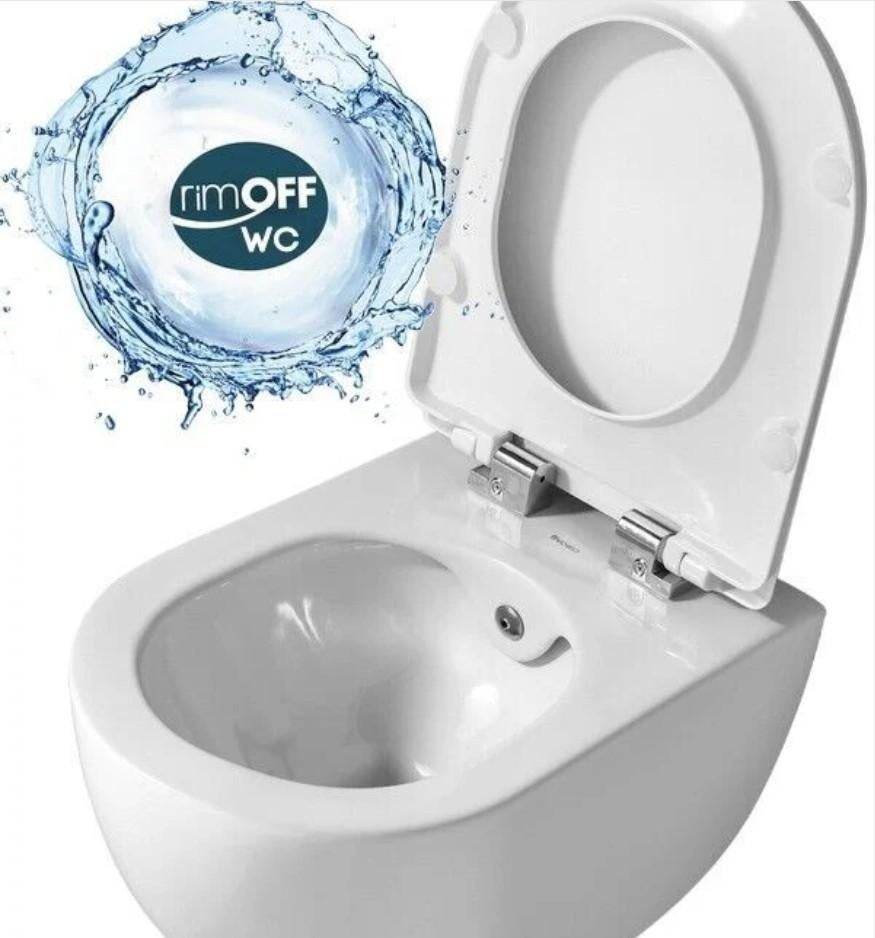 wandcloset WC Creavit met bidet en wc bril, Ophalen, Nieuw, Toilet