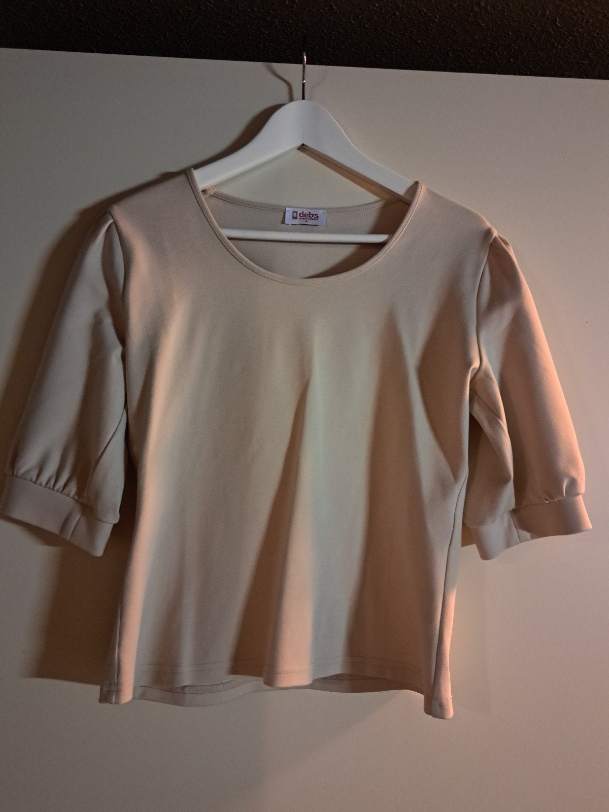 Debs  casual elegance zand top maat L, Verzenden, Beige, Maat 42/44 (L), Zo goed als nieuw