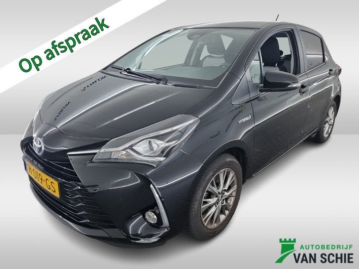 Toyota Yaris 1.5 Hybrid Dynamic 1e-Eig. & Dealer-Onderh BOVA, Auto's, 12 maanden, 4 cilinders, Zwart, Origineel Nederlands