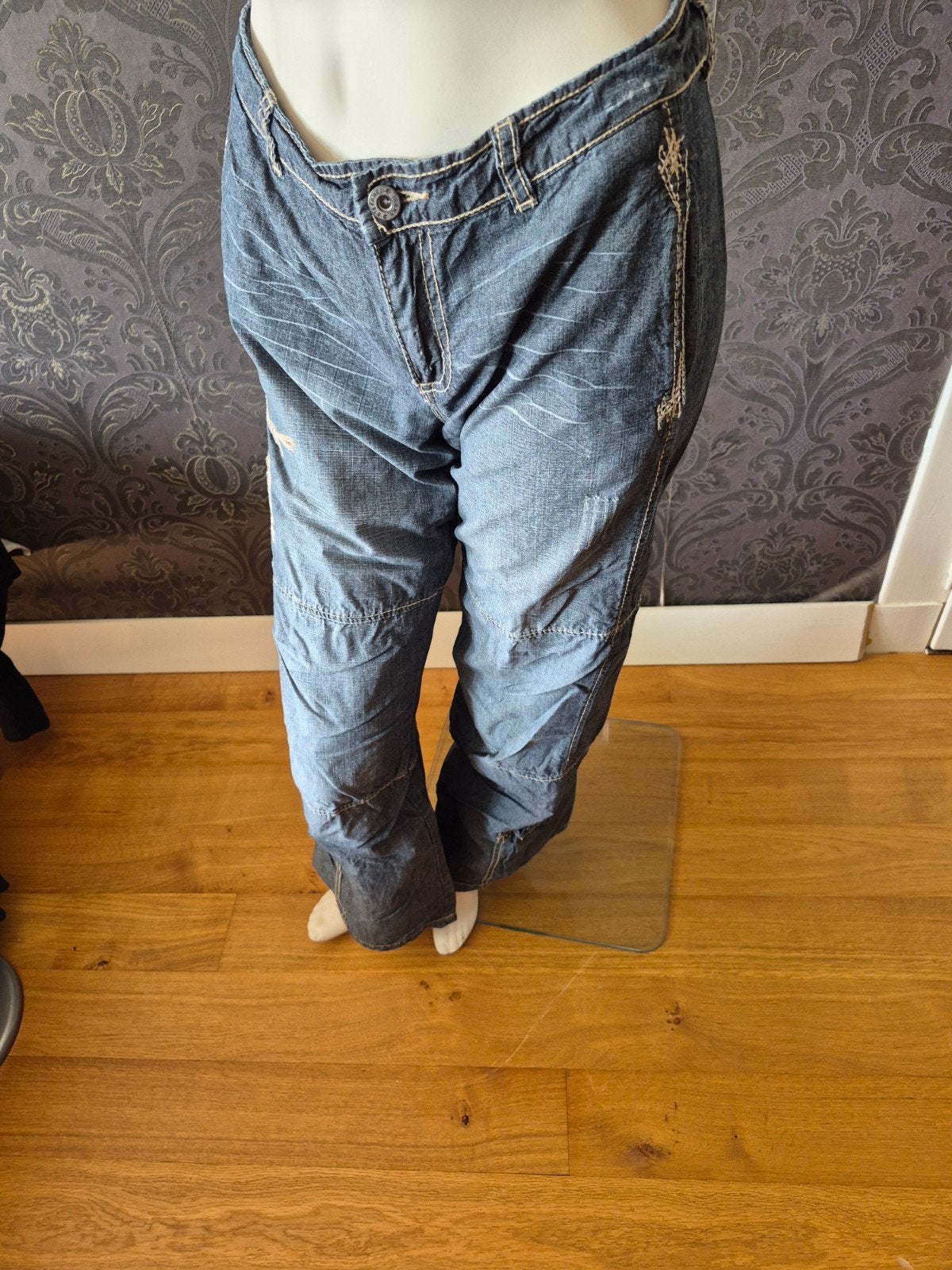 Stefanel jeans met borduursel - Maat 38 (M), Maat 38/40 (M), Blauw, Ophalen of Verzenden, Stefanel