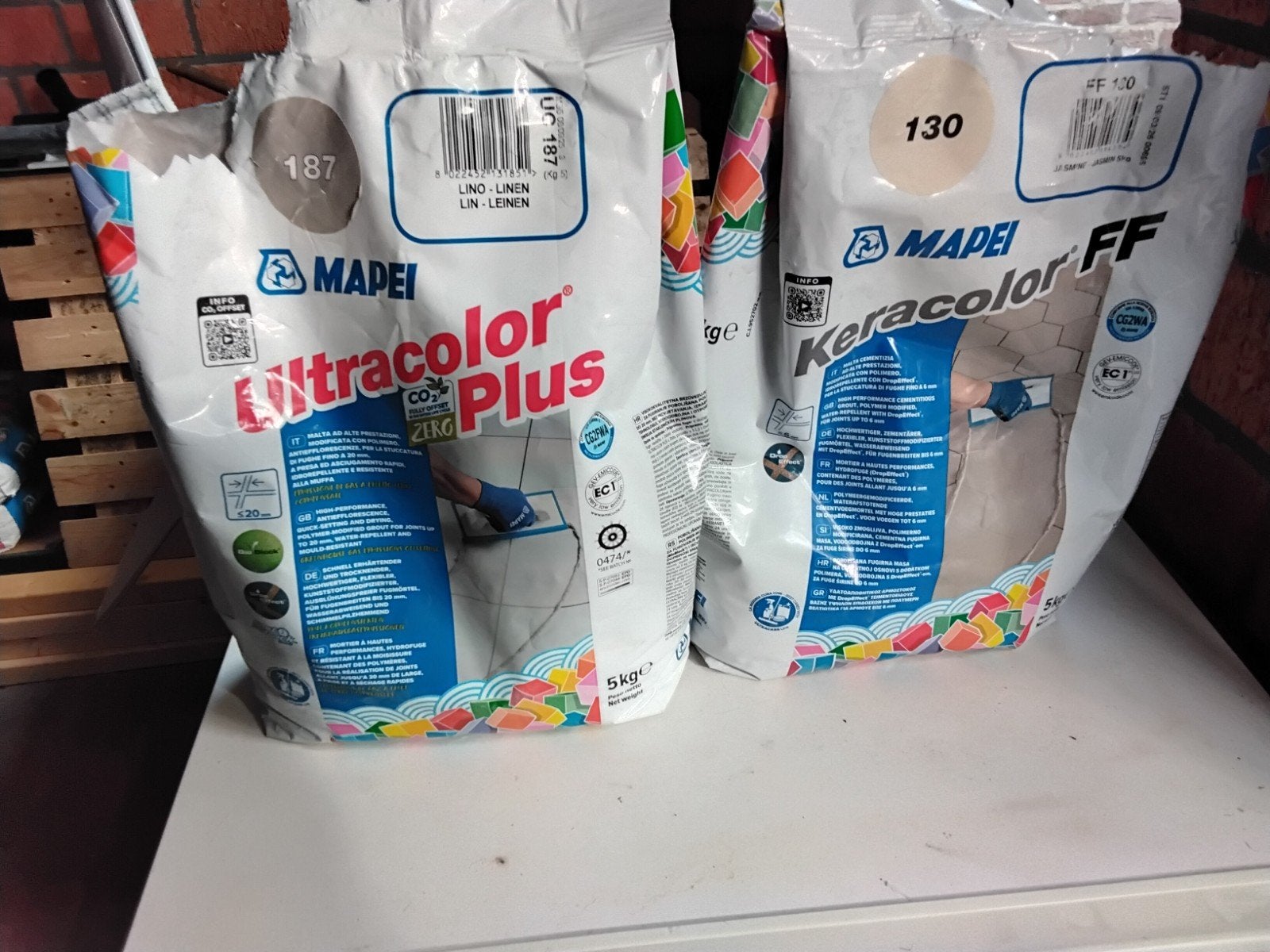 keraflex tegellijm 2 zakken van 20 kg per zak, Ophalen