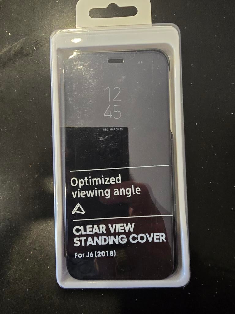Clear View Standing Cover voor Samsung Galaxy J6 (2018), Ophalen of Verzenden