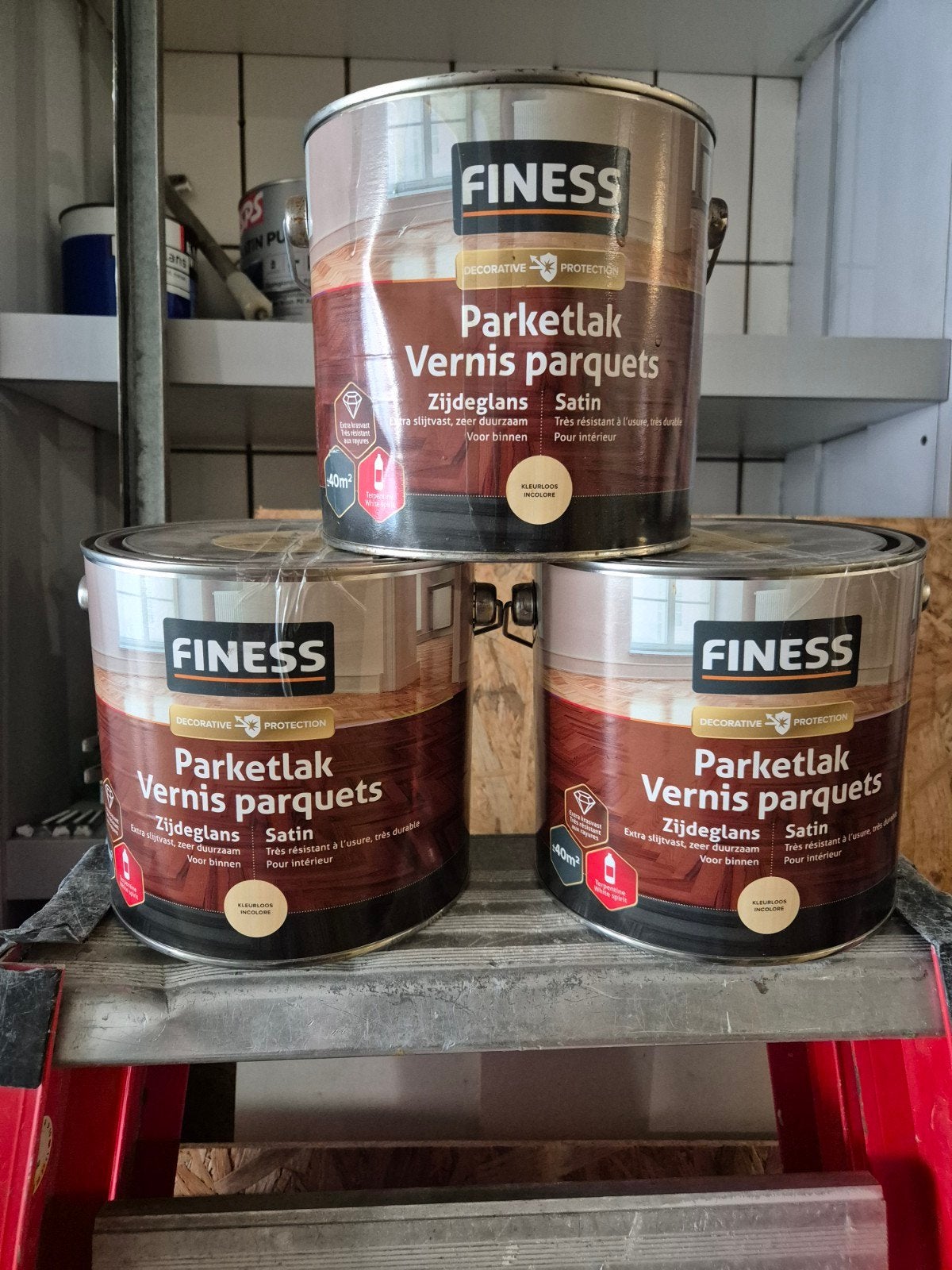 Finess Parketlak Vernis Parquets Zijdeglans 2.5L, Ophalen of Verzenden, Nieuw