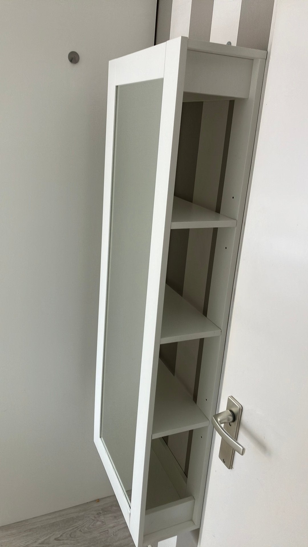 Spiegel met legplanken erachter IKEA, Ophalen, Minder dan 50 cm, 100 tot 150 cm, Zo goed als nieuw