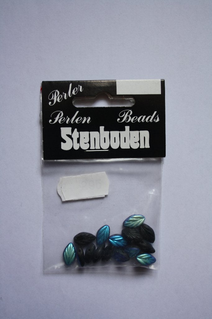 4 zakjes Stenboden glasblaadjes 7x11mm, Ophalen of Verzenden, Nieuw, Hanger