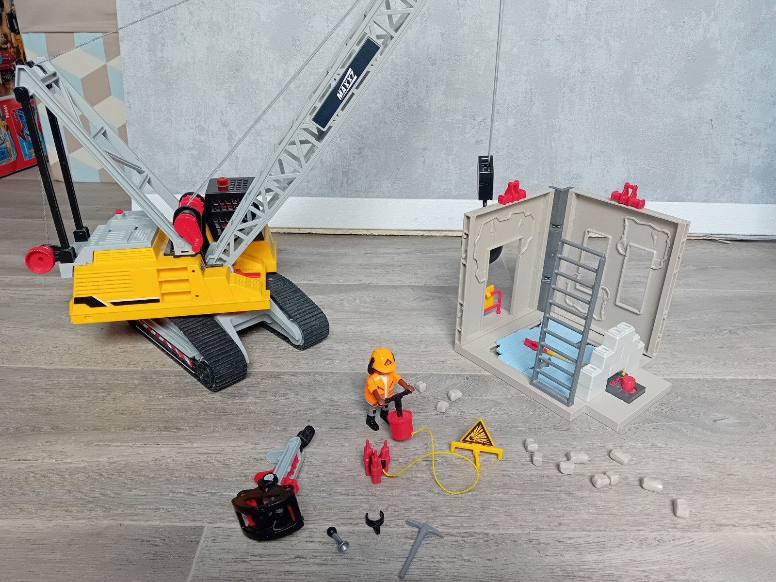 Playmobil City Action Sloopkraan met Sloopkogel (70442), Kinderen en Baby's, Complete set, Overige typen, Ophalen of Verzenden
