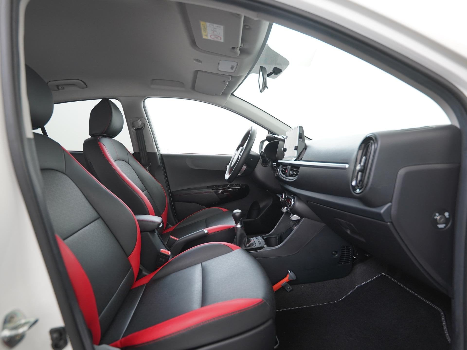 Kia Picanto 1.0 DPi GT-Line | Leder | Navigatie | Zondag Ope, Auto's, Voorwielaandrijving, 12 maanden, Gebruikt, 4 stoelen