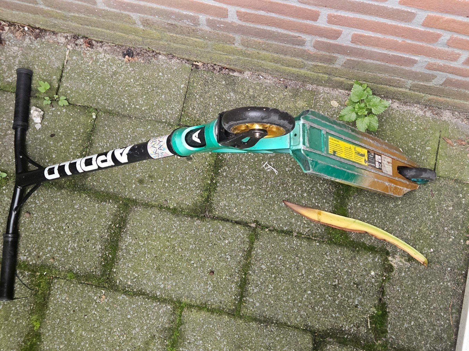 Stuntstep Apollo - zgan met nieuw griptape, Ophalen, Gebruikt, Gewone step, Apollo