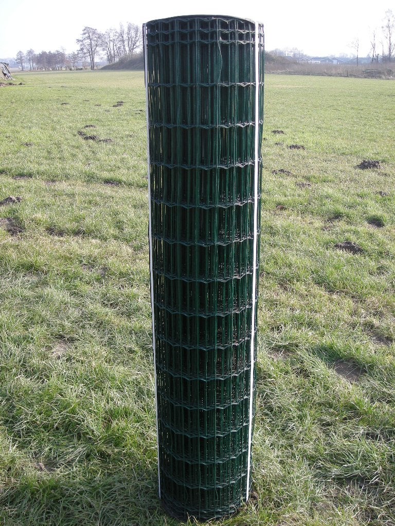 Gaas Eurofence 150 cm hoog maas 5x10 groen DRAADDIKTE 2,5MM, Tuin en Terras, Ophalen, Nieuw, 20 meter of meer, Gaas