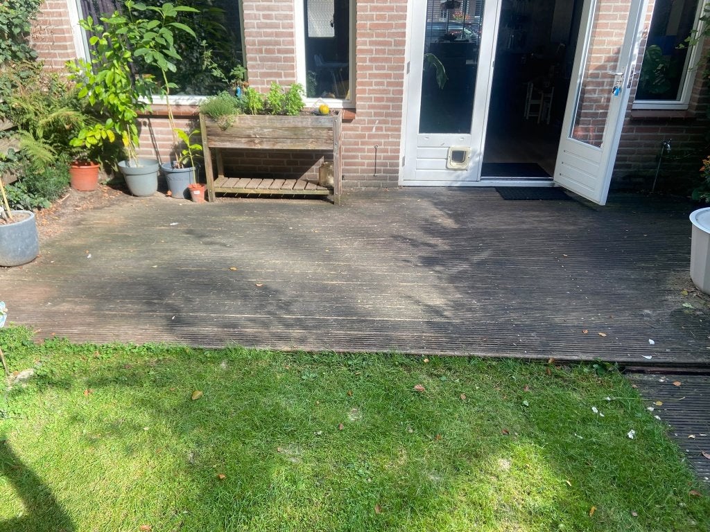 Gebruikte hardhouten vlonderplanken – Totaal ca. 20 m², Ophalen, Gebruikt, Hout