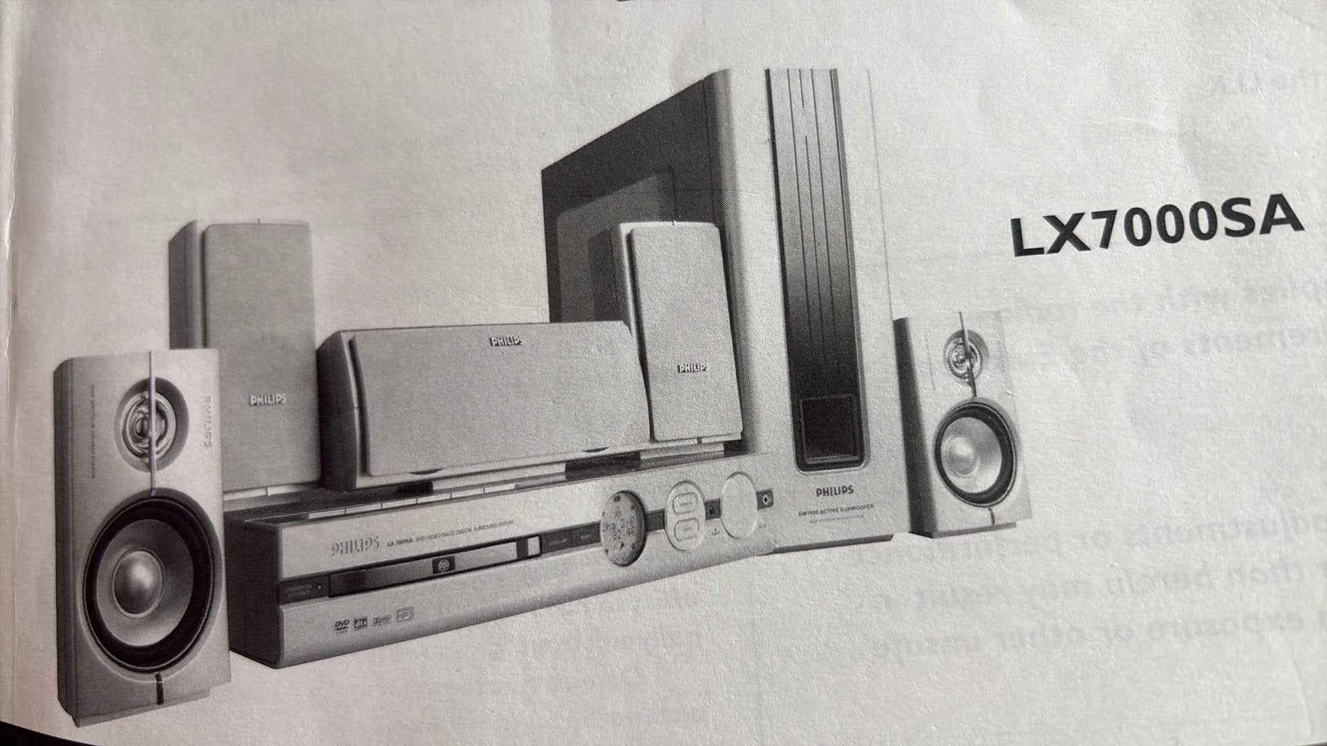 Philips dvd video digital surround systeem incl. Radio, Philips, Ophalen of Verzenden, Zo goed als nieuw, Minder dan 40 watt