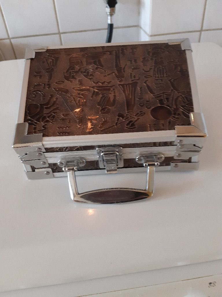 Uniek Egyptisch Sieradenkoffertje / Juwelendoos, Hard kunststof, Minder dan 50 cm, Ophalen of Verzenden, Zo goed als nieuw