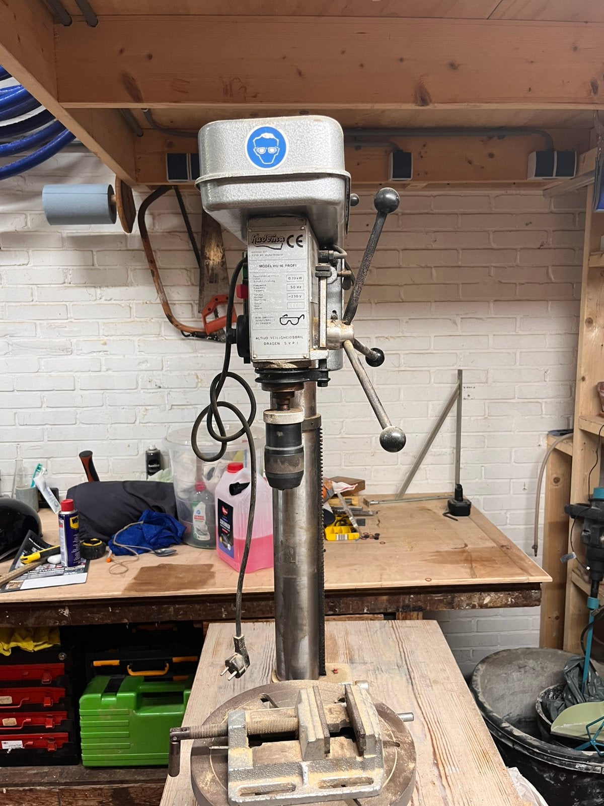 Huvema HU 16 Profi kolomboormachine 230V, Ophalen, Zo goed als nieuw, Kolomboormachine