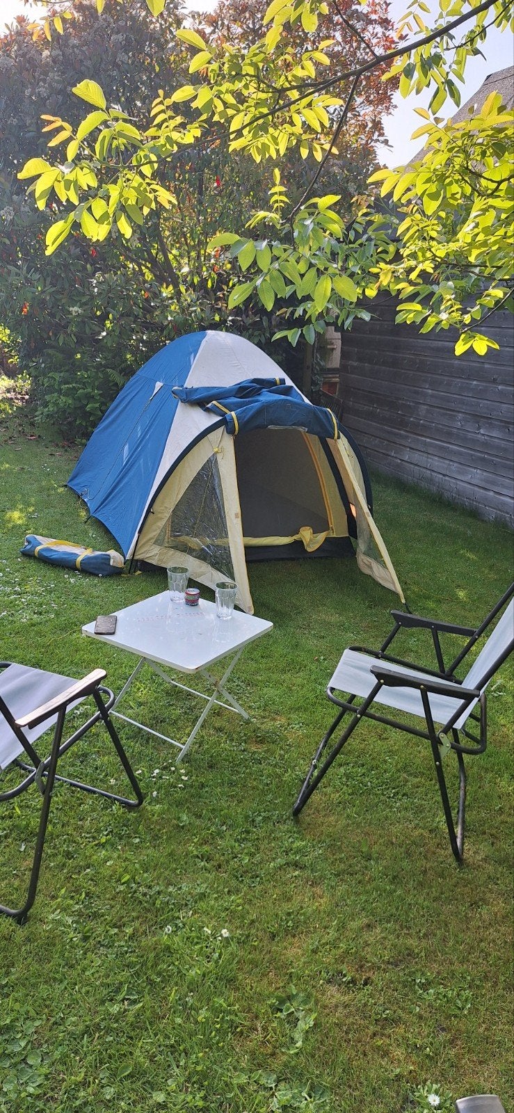 tent voor 2 pers, Caravans en Kamperen, Ophalen, Gebruikt