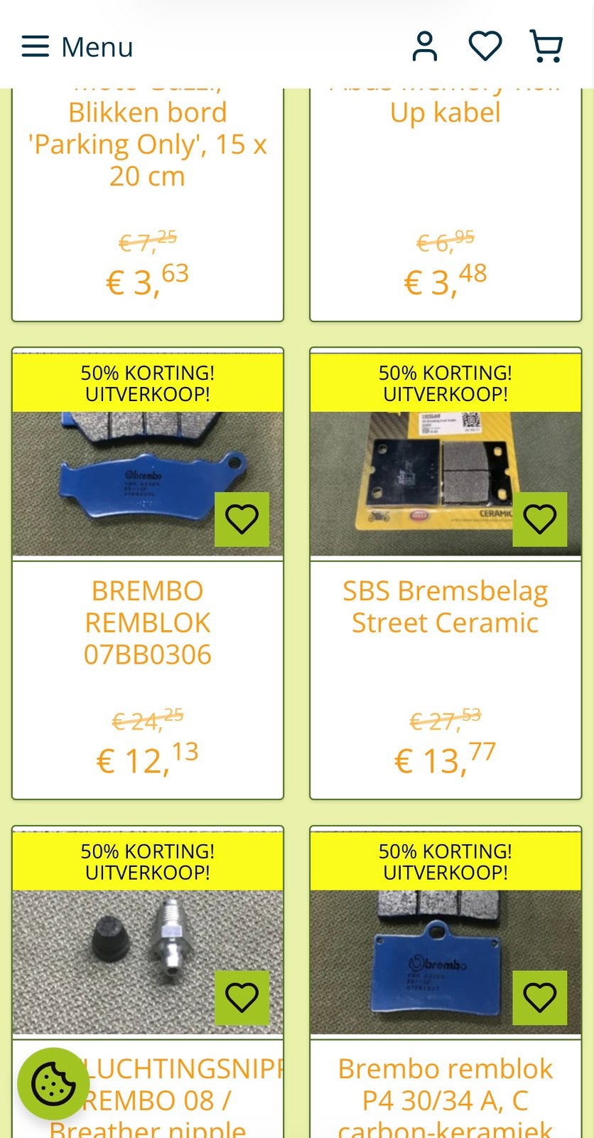 UITVERKOOP 50% KORTING MOTO GUZZI ONDERDELEN, Ophalen, Nieuw