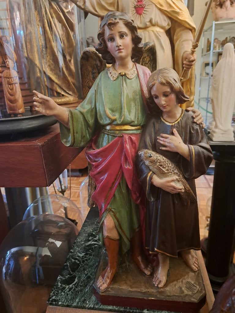 Antiek vintage religieuze heiligen beelden Kerk Klooster, Antiek en Kunst, Ophalen