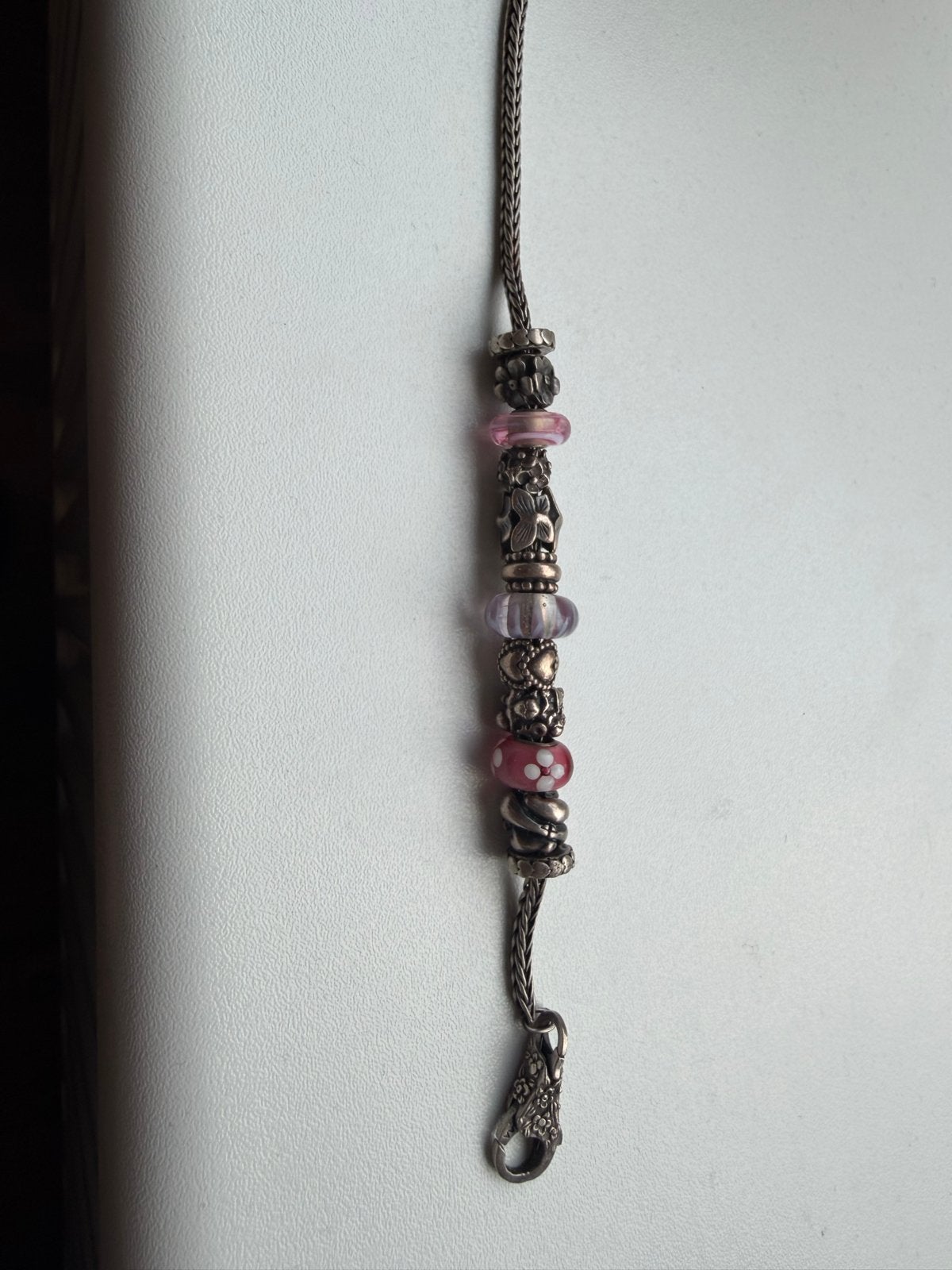 Orginele Trollbeads armband met diverse bedels, Sieraden, Tassen en Uiterlijk, Ophalen of Verzenden, Zo goed als nieuw, Met bedels of kralen
