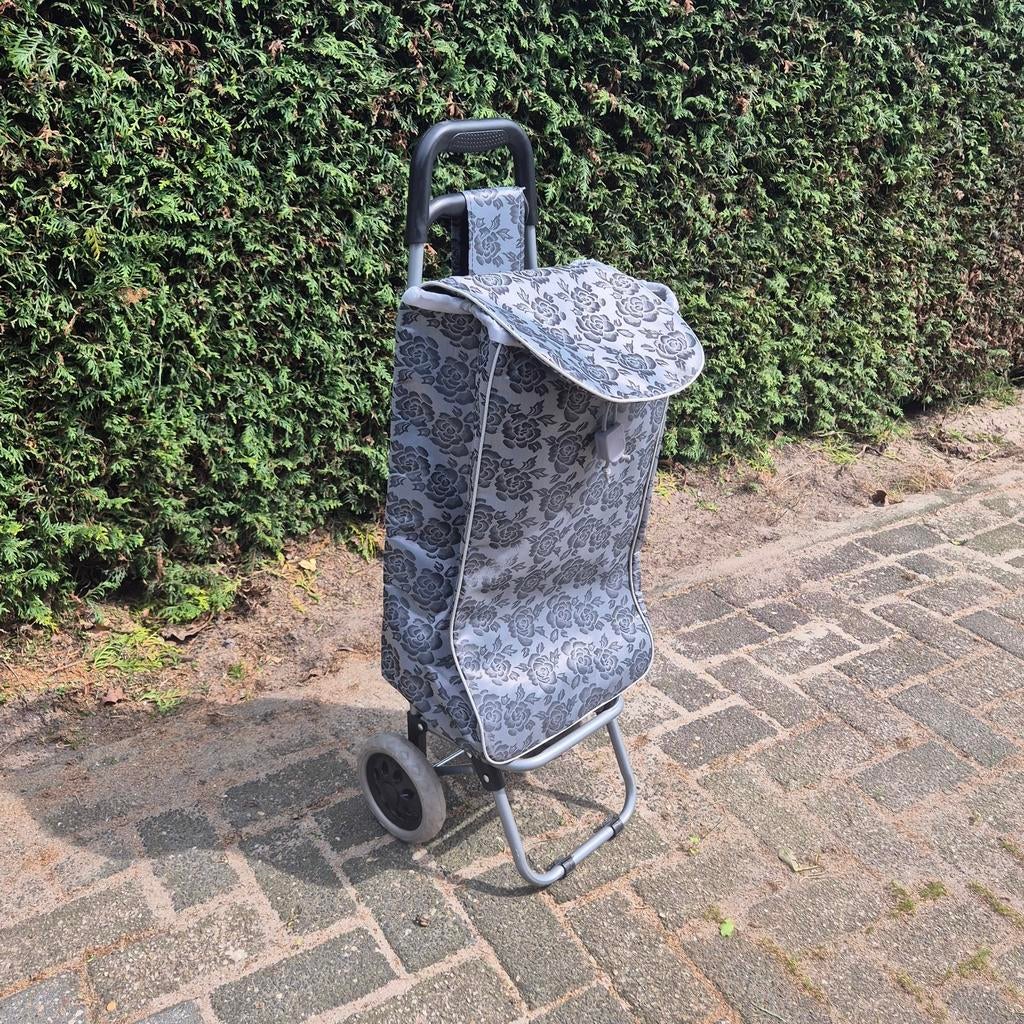 Boodschappentrolley met afneembare tas - Zo goed als nieuw, Ophalen of Verzenden, Zo goed als nieuw, Grijs