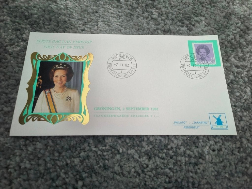 Fdc nieuwe Frankeerwaarde rolzegel Fl 1,-, Postzegels en Munten, Postzegels | Eerstedagenveloppen, Ophalen of Verzenden, Onbeschreven