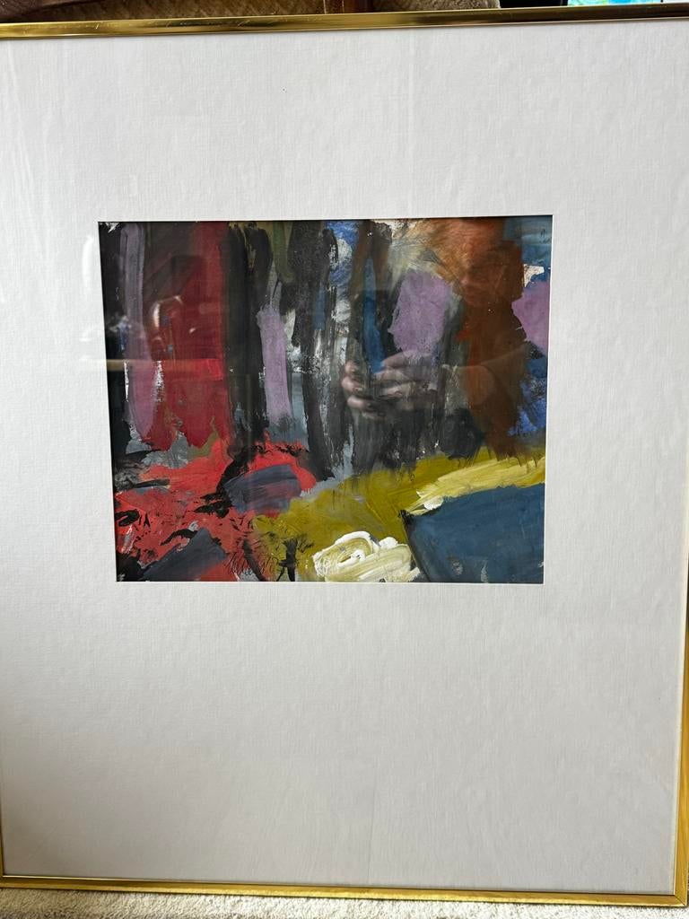 Abstract Schilderij Toon de Haas - Kleurrijk en Expressief, Ophalen of Verzenden