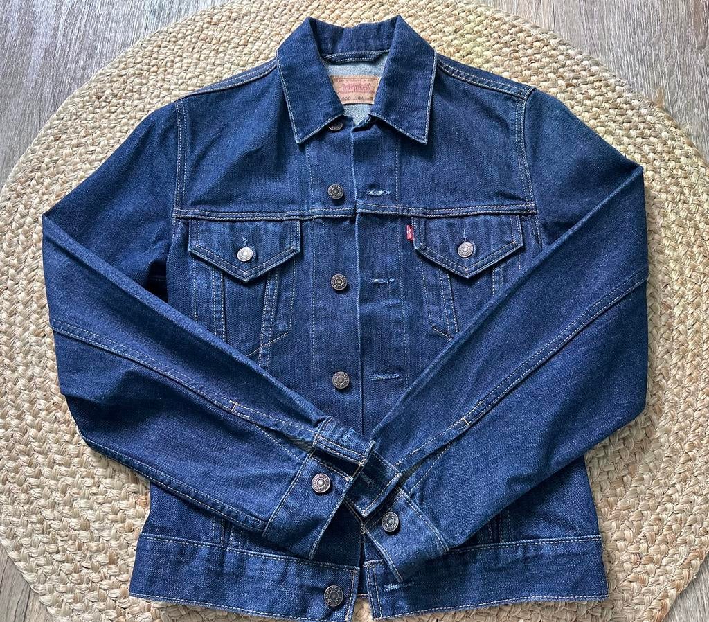 Vintage spijkerjas Levis 70500 maat XS/S, Ophalen of Verzenden, Zo goed als nieuw, Maat 34 (XS) of kleiner, Blauw