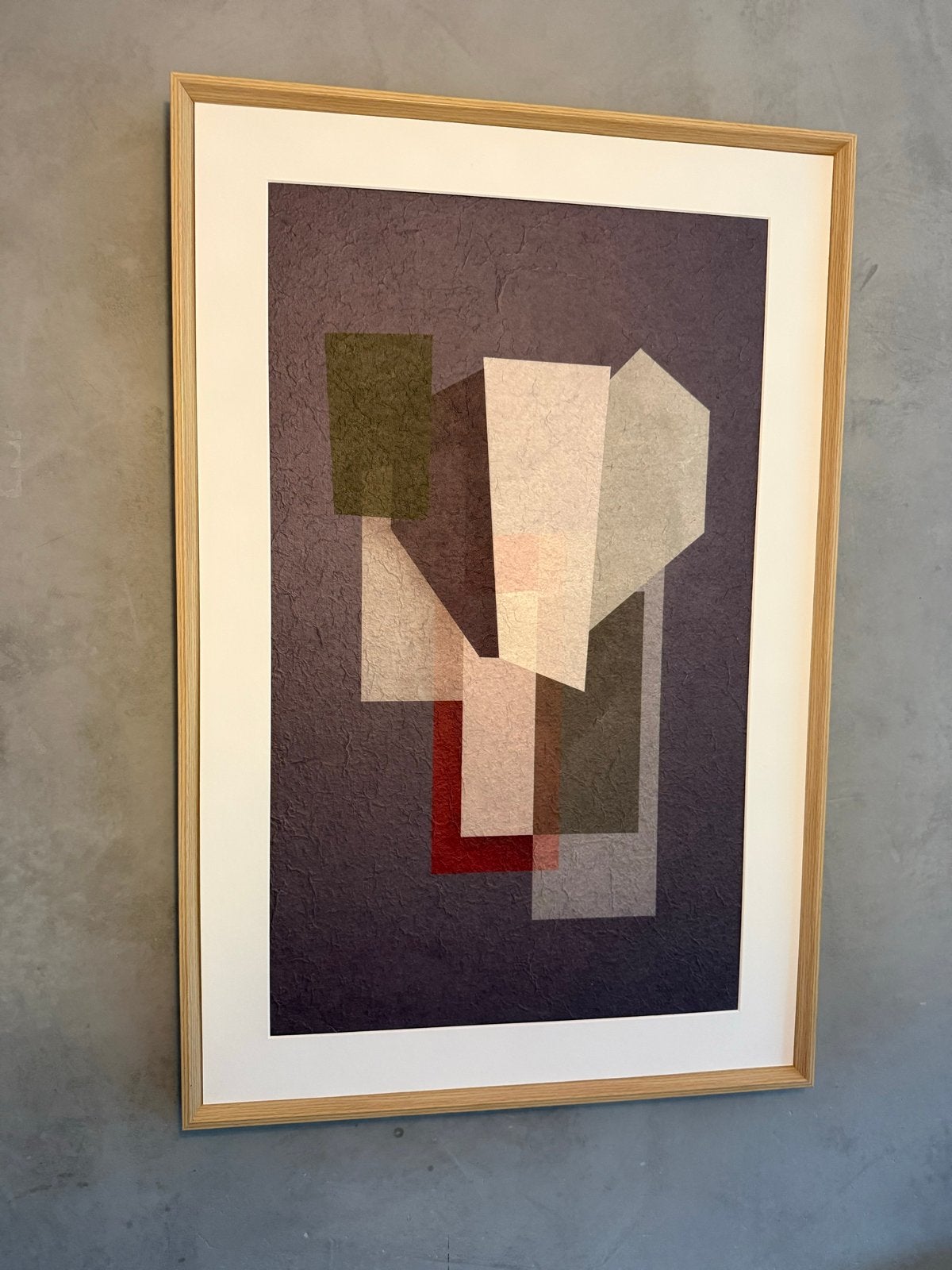 Kave home Veluni schilderij van gerecycled papier, Ophalen of Verzenden