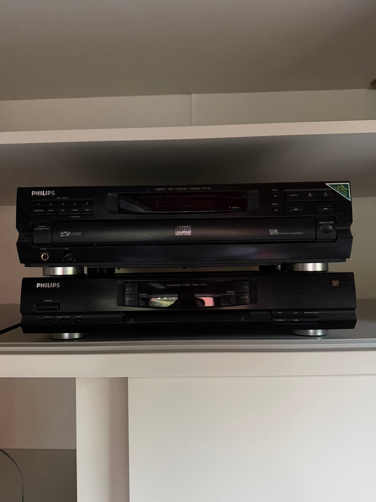 Philips CDC752/00 en FT741/00, Audio, Tv en Foto, Ophalen of Verzenden, Philips, Wisselaar