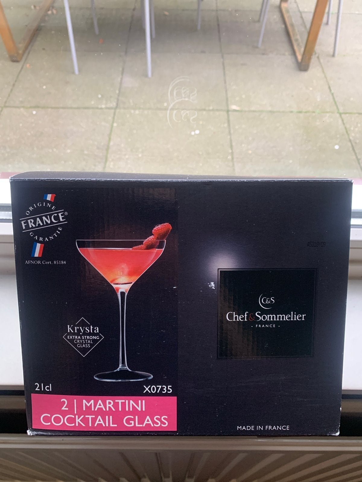 Chef & Sommelier Krysta Martini Cocktail Glazen (2 stuks), Nieuw, Ophalen of Verzenden, Overige merken, Glas