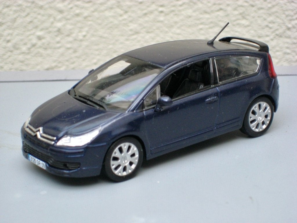 Citroen C4 coupé 2004 blauw of rood (WRC wit) Norev 1:43, Ophalen of Verzenden, Nieuw, Auto, Norev