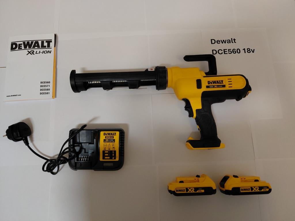 Dewalt DCE560 18v kitspuit voor kitkokers, Doe-het-zelf en Verbouw, Ophalen, Zo goed als nieuw, Overige typen, Variabele snelheid