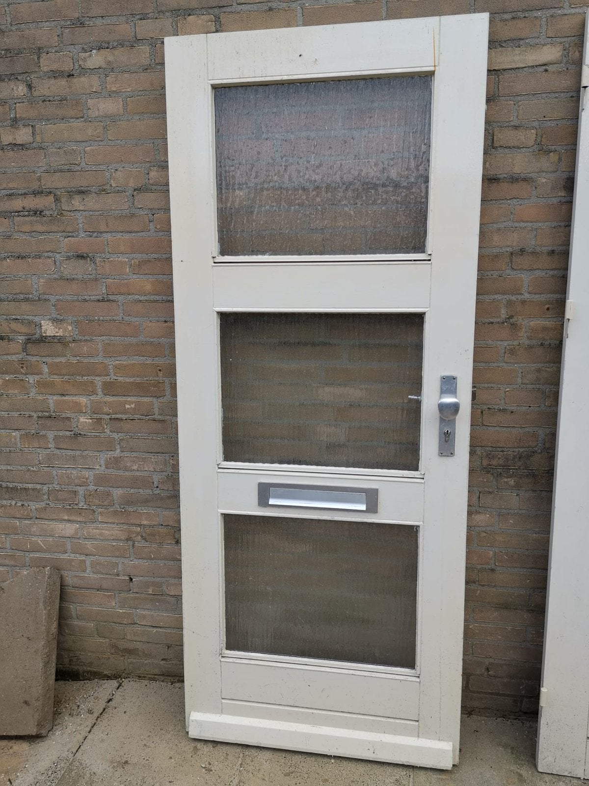 Voordeur met glas, Ophalen of Verzenden, 200 tot 215 cm, Glas, Buitendeur